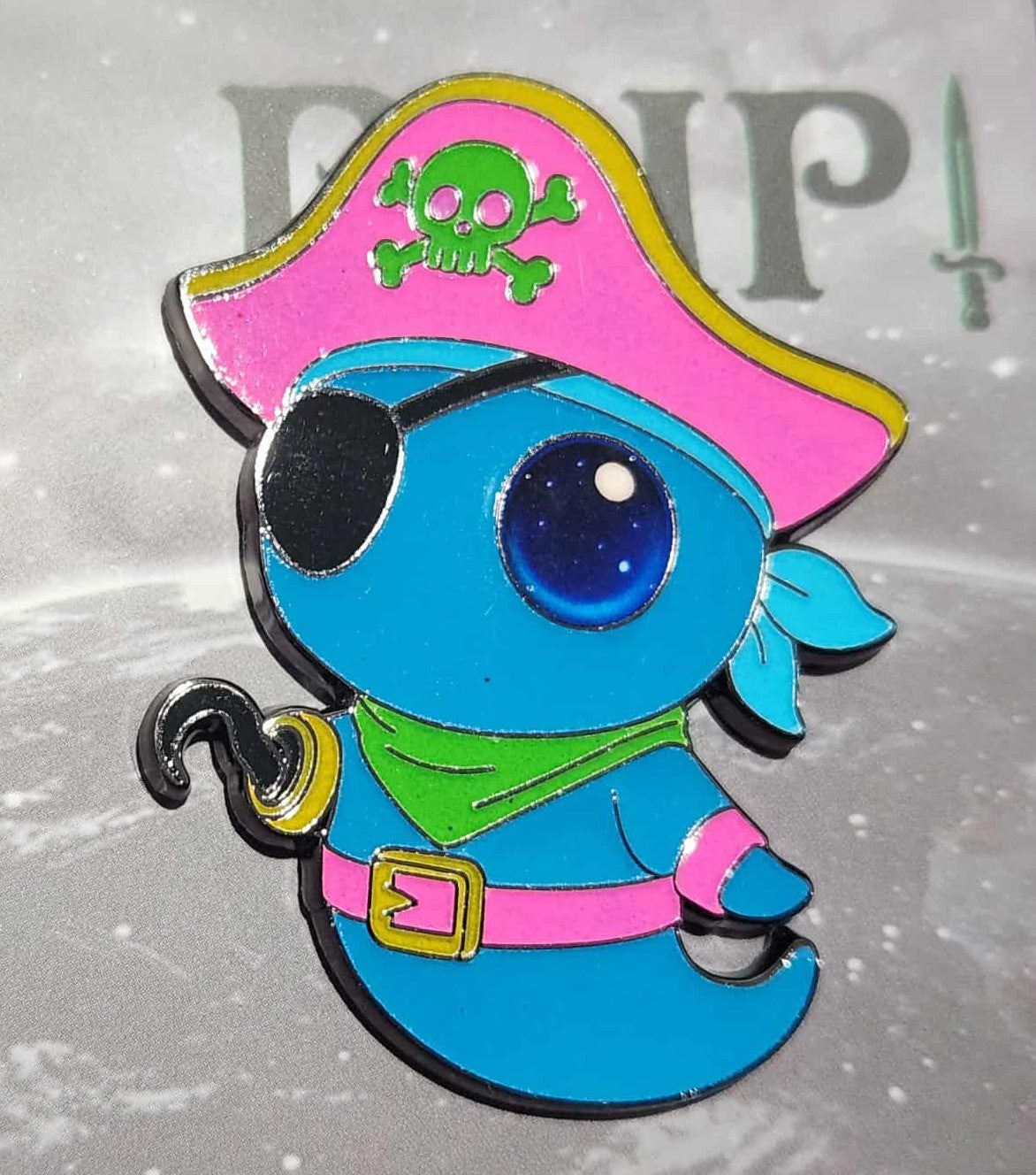 2" Colours by Jessie Blip Pirate Enamel Pin - LE50