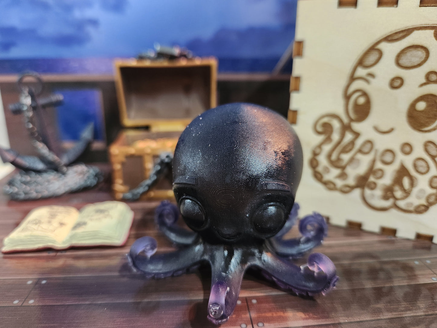 Septopus Resin Figure - Black