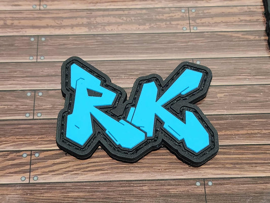 PVC Patch Logo - Blue