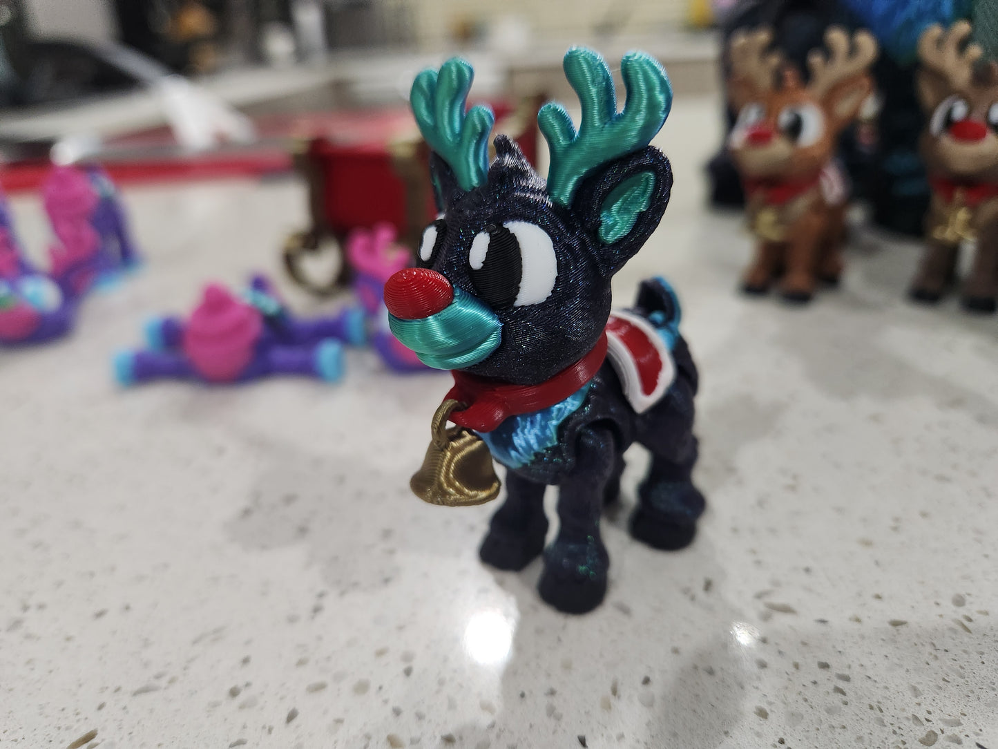 Reindeer (small) - With Red Nose and Blanket