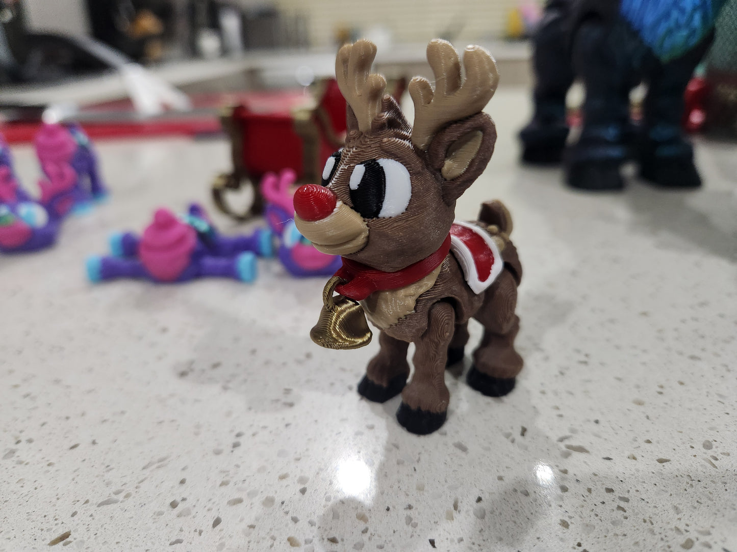Reindeer (small) - With Red Nose and Blanket