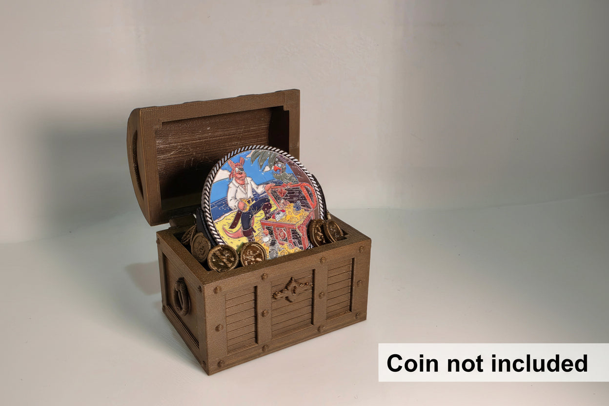 Loot in a Boot – Treasure Chest Coin Display