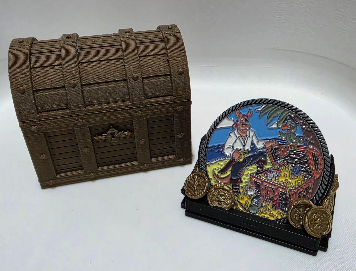 Loot in a Boot – Treasure Chest Coin Display