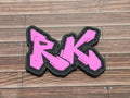 PVC Patch Logo - Pink