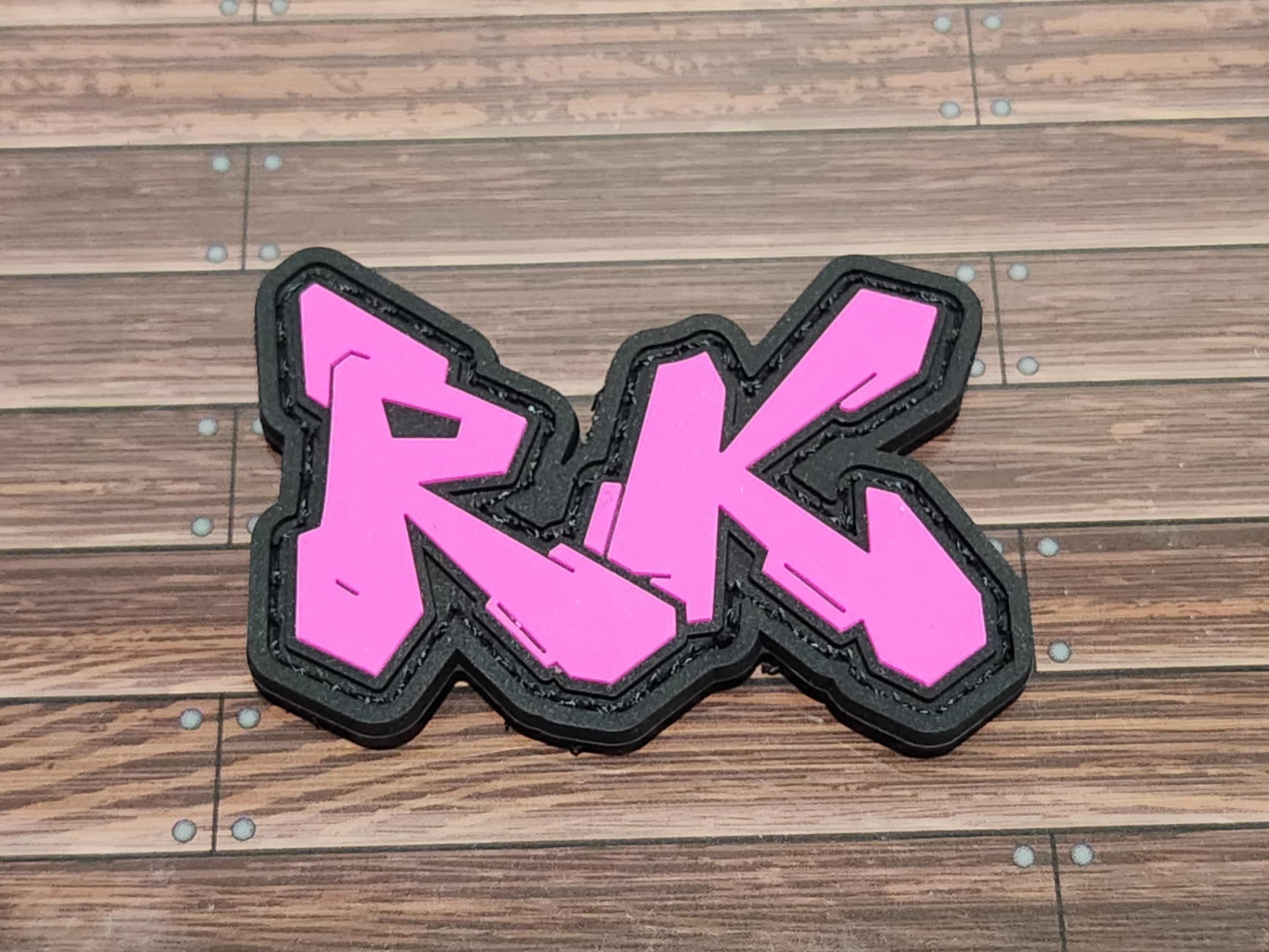 PVC Patch Logo - Pink