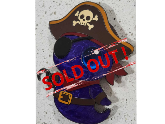 4" Pirate Blip! Pin - OLV 20
