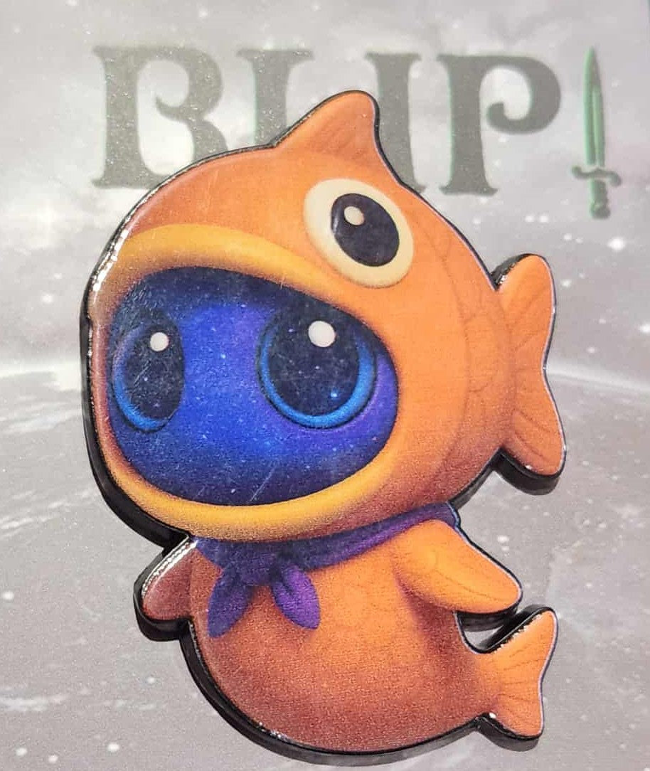 2" Goldfish Blip Enamel Pin - LE 50