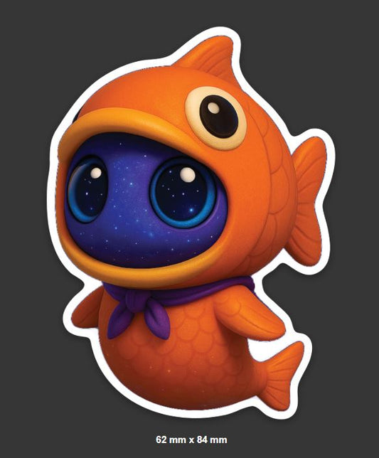 Goldfish Blip Sticker