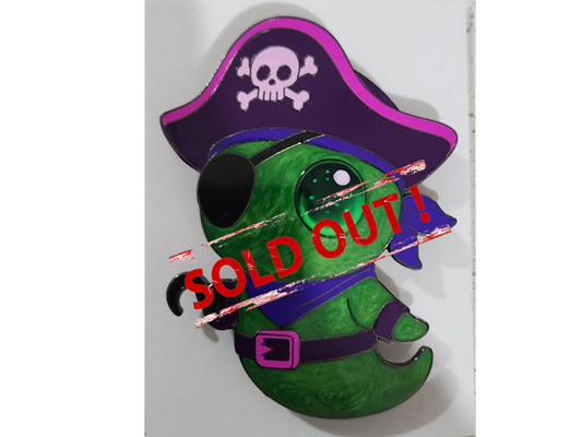 4" Pirate Blip! Pin - OLV 10