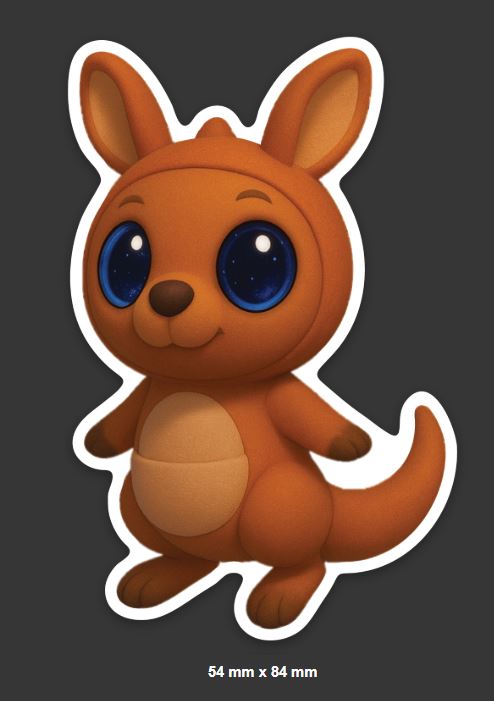 Kangaroo Blip Sticker