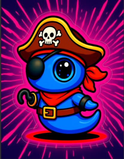 Neon Blip! Sticker