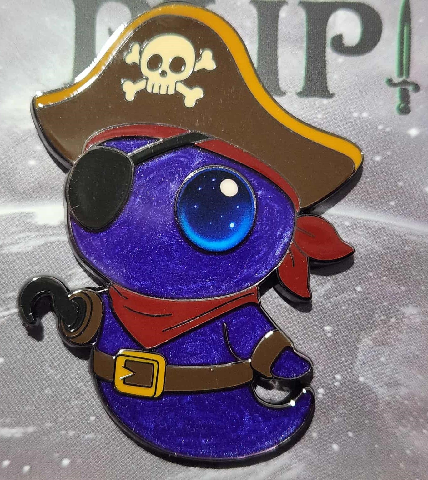 2" Pirate Blip Enamel Pin - LE 50