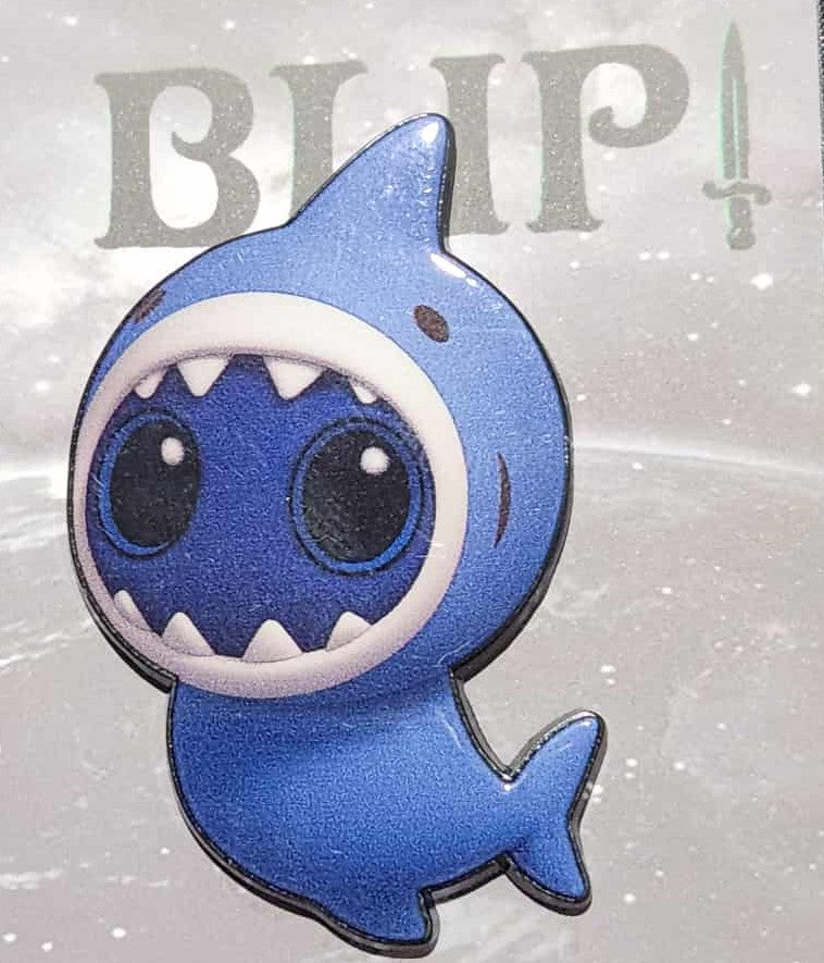 2" Shark Blip Enamel Pin - LE 50